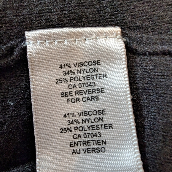 Long Sleeve Sibyl Top In Black Rib Knit With Puff Sleeves Size M - Picture 16 of 16